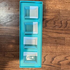 Tiffany & Co. White and Aqua Ceramic Dish